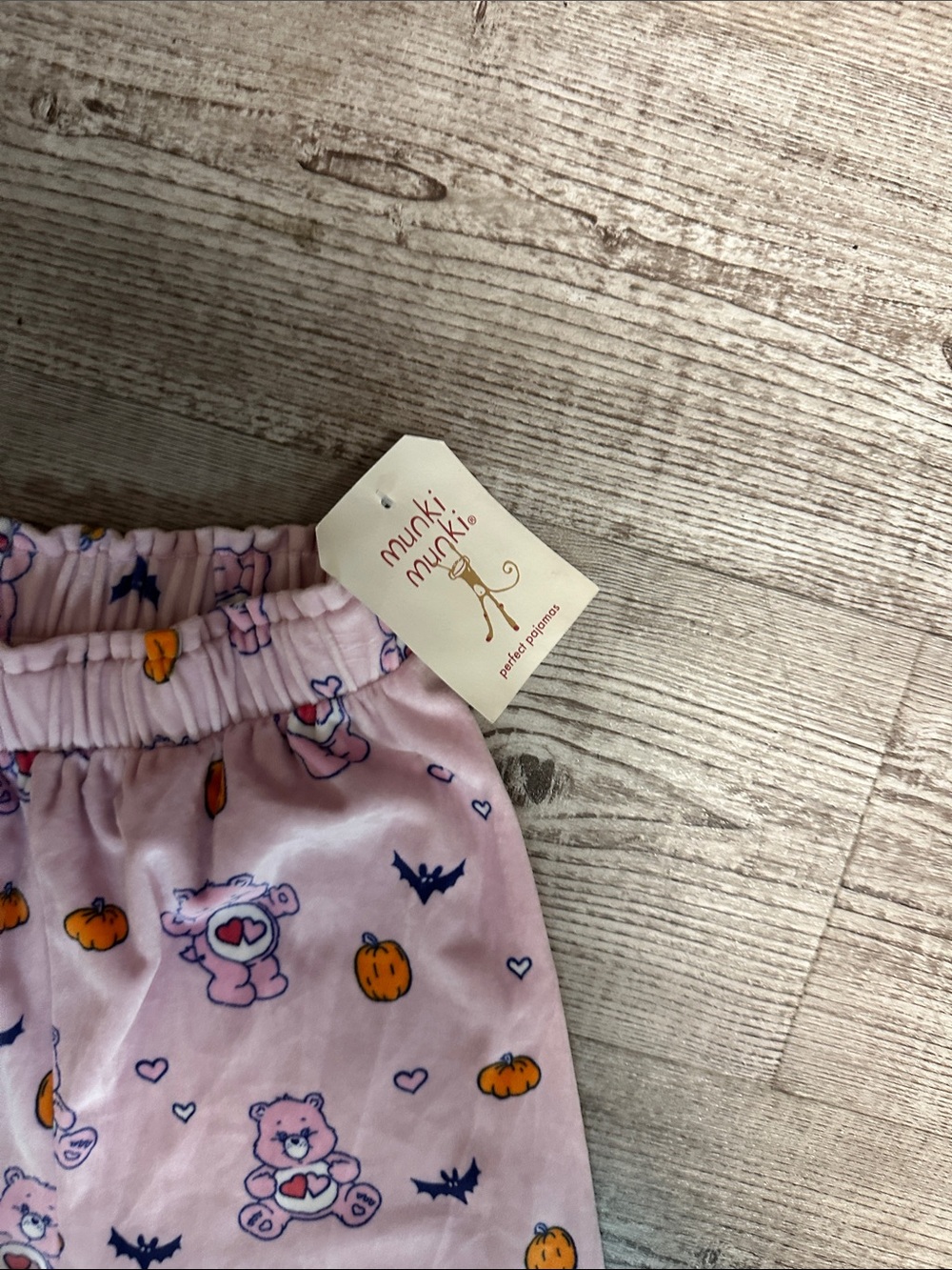 Care Bears Pink Halloween Bear Print Pajama Pants - Picture 3 of 6